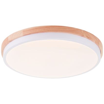 Brilliant - Plafoniera LED dimmerabile BAARLO LED/24W/230V diametro 35 cm bianco/gomma fig - FSC certificato