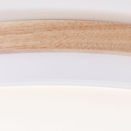 Brilliant - Plafoniera LED dimmerabile BAARLO LED/24W/230V diametro 35 cm bianco/gomma fig - FSC certificato