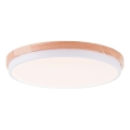 Brilliant - Plafoniera LED dimmerabile BAARLO LED/24W/230V diametro 35 cm bianco/gomma fig - FSC certificato