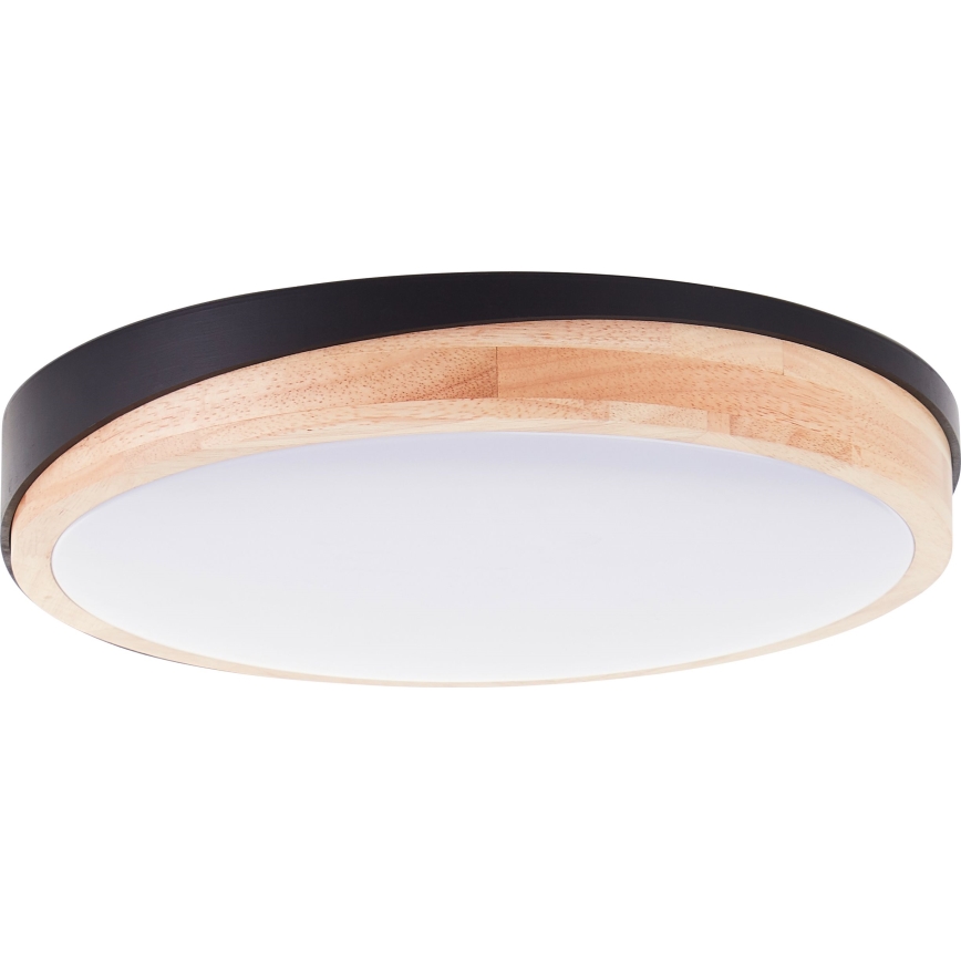 Brilliant - Plafoniera LED dimmerabile BAARLO LED/24W/230V diametro 35 cm nero/gomma fig - FSC certificato