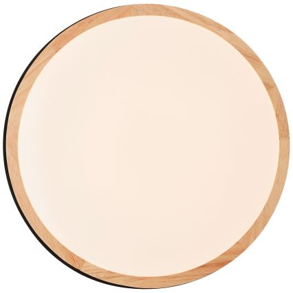 Brilliant - Plafoniera LED dimmerabile BAARLO LED/24W/230V diametro 35 cm nero/gomma fig - FSC certificato