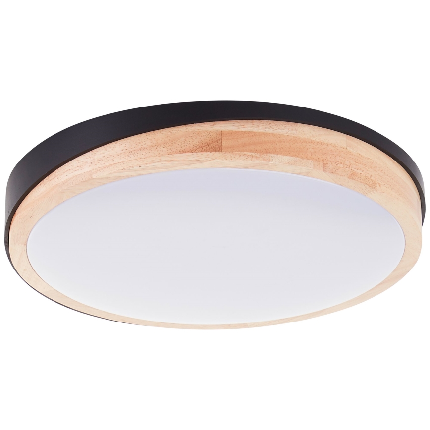 Brilliant - Plafoniera LED dimmerabile BAARLO LED/24W/230V diametro 35 cm nero/gomma fig - FSC certificato