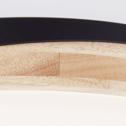 Brilliant - Plafoniera LED dimmerabile BAARLO LED/24W/230V diametro 35 cm nero/gomma fig - FSC certificato