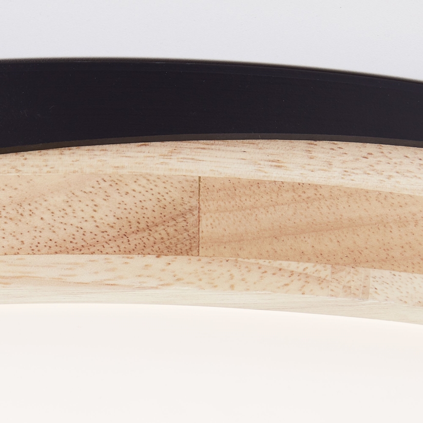 Brilliant - Plafoniera LED dimmerabile BAARLO LED/24W/230V diametro 35 cm nero/gomma fig - FSC certificato