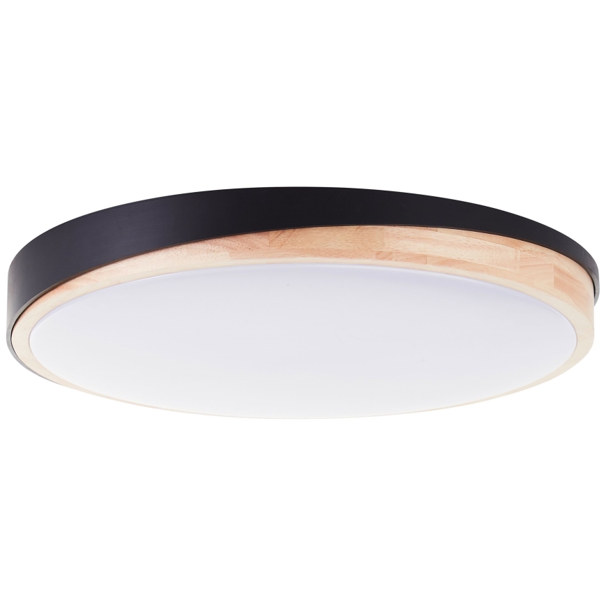 Brilliant - Plafoniera LED dimmerabile BAARLO LED/36W/230V 3000-6500K diametro 50 cm nero/gomma fig + telecomando - FSC certificato