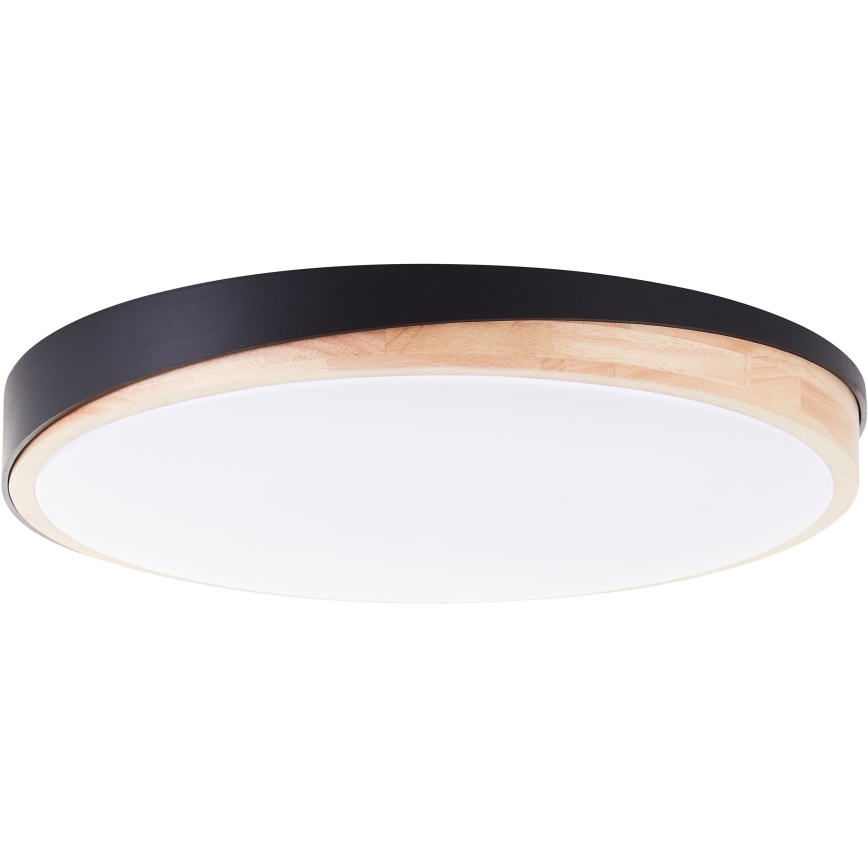 Brilliant - Plafoniera LED dimmerabile BAARLO LED/36W/230V 3000-6500K diametro 50 cm nero/gomma fig + telecomando - FSC certificato