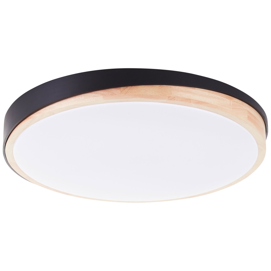 Brilliant - Plafoniera LED dimmerabile BAARLO LED/36W/230V 3000-6500K diametro 50 cm nero/gomma fig + telecomando - FSC certificato
