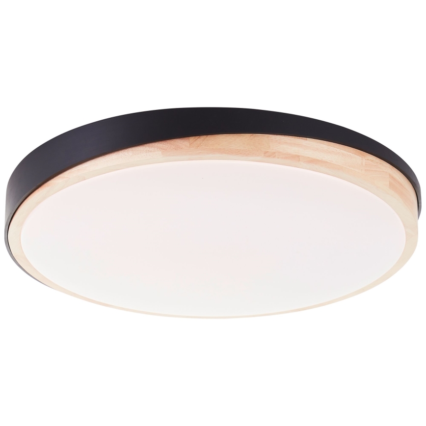 Brilliant - Plafoniera LED dimmerabile BAARLO LED/36W/230V 3000-6500K diametro 50 cm nero/gomma fig + telecomando - FSC certificato