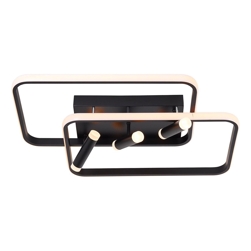 Brilliant - Plafoniera LED dimmerabile DALIDA LED/54W/230V 3000-6500K 45,2x66 cm nero + telecomando