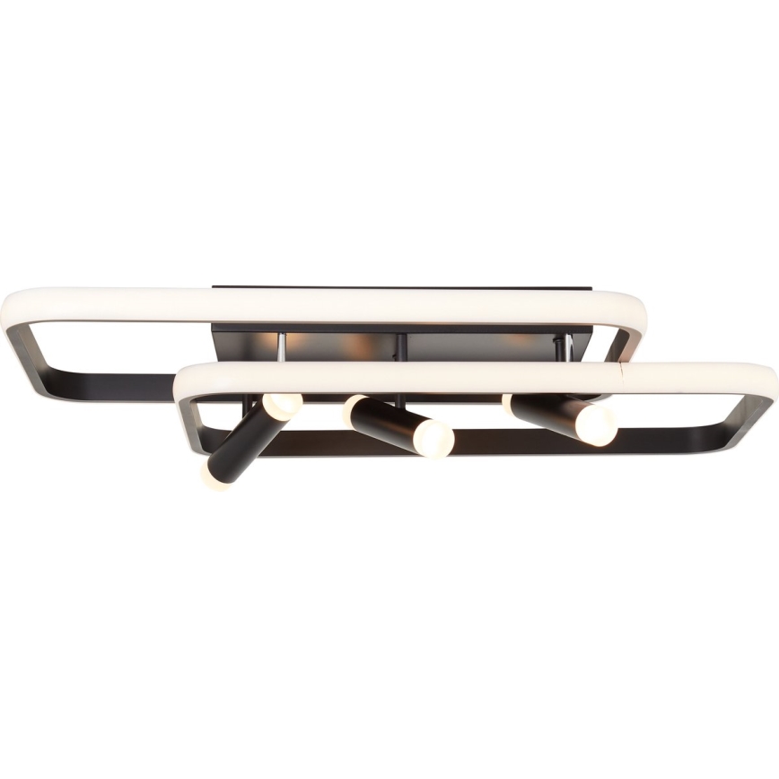 Brilliant - Plafoniera LED dimmerabile DALIDA LED/54W/230V 3000-6500K 45,2x66 cm nero + telecomando