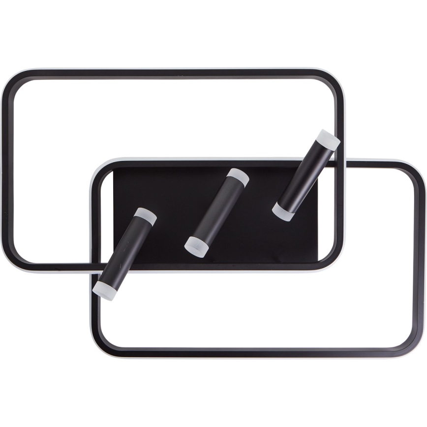 Brilliant - Plafoniera LED dimmerabile DALIDA LED/54W/230V 3000-6500K 45,2x66 cm nero + telecomando