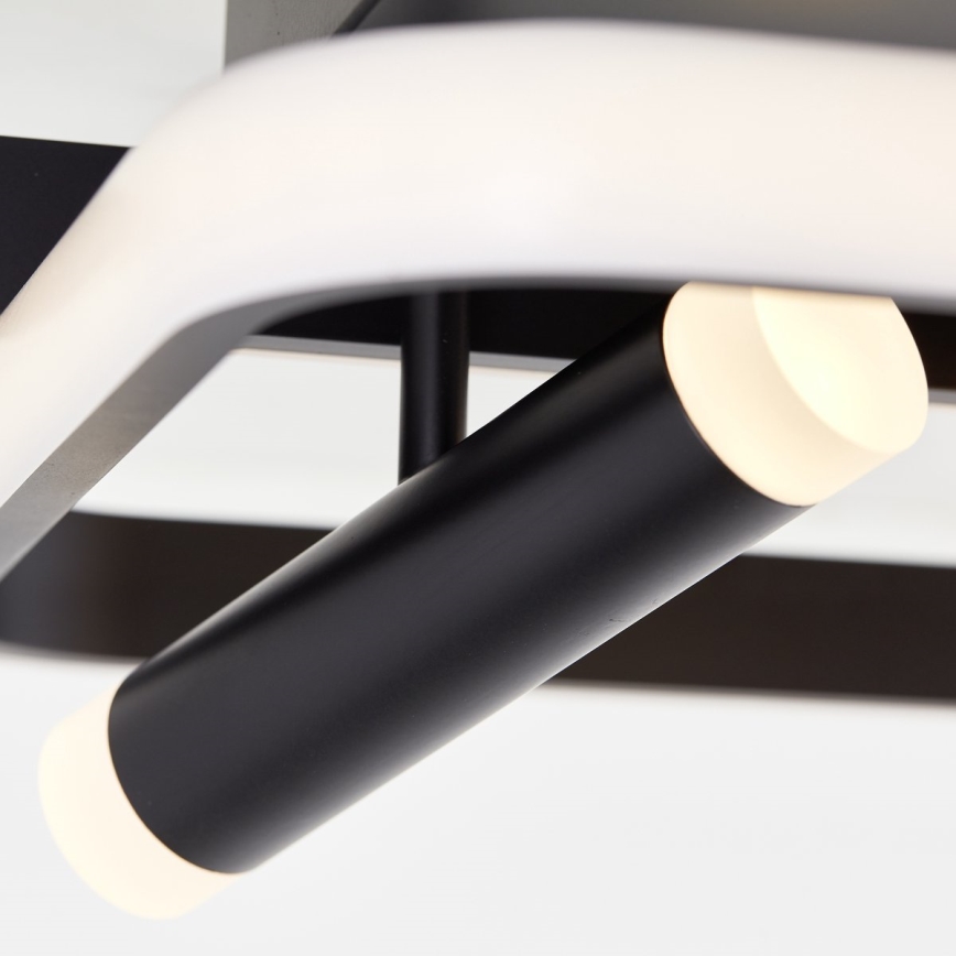 Brilliant - Plafoniera LED dimmerabile DALIDA LED/54W/230V 3000-6500K 45,2x66 cm nero + telecomando