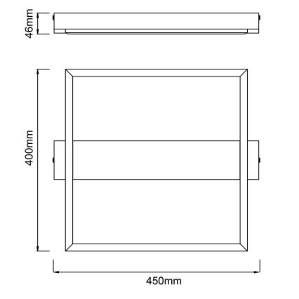 Brilliant - Plafoniera LED dimmerabile LONEOS LED/24W/230V 3000K 45x40 cm - FSC certificato