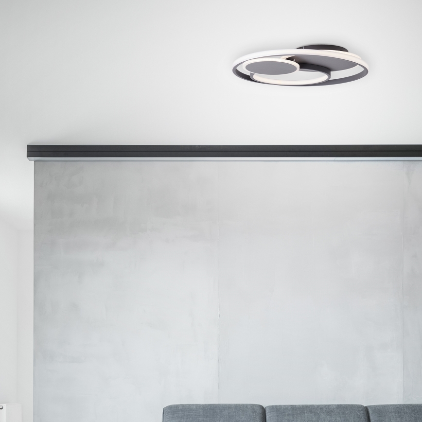 Brilliant - Plafoniera LED dimmerabile RUNDA LED/50W/230V 3000-6500K nero + telecomando