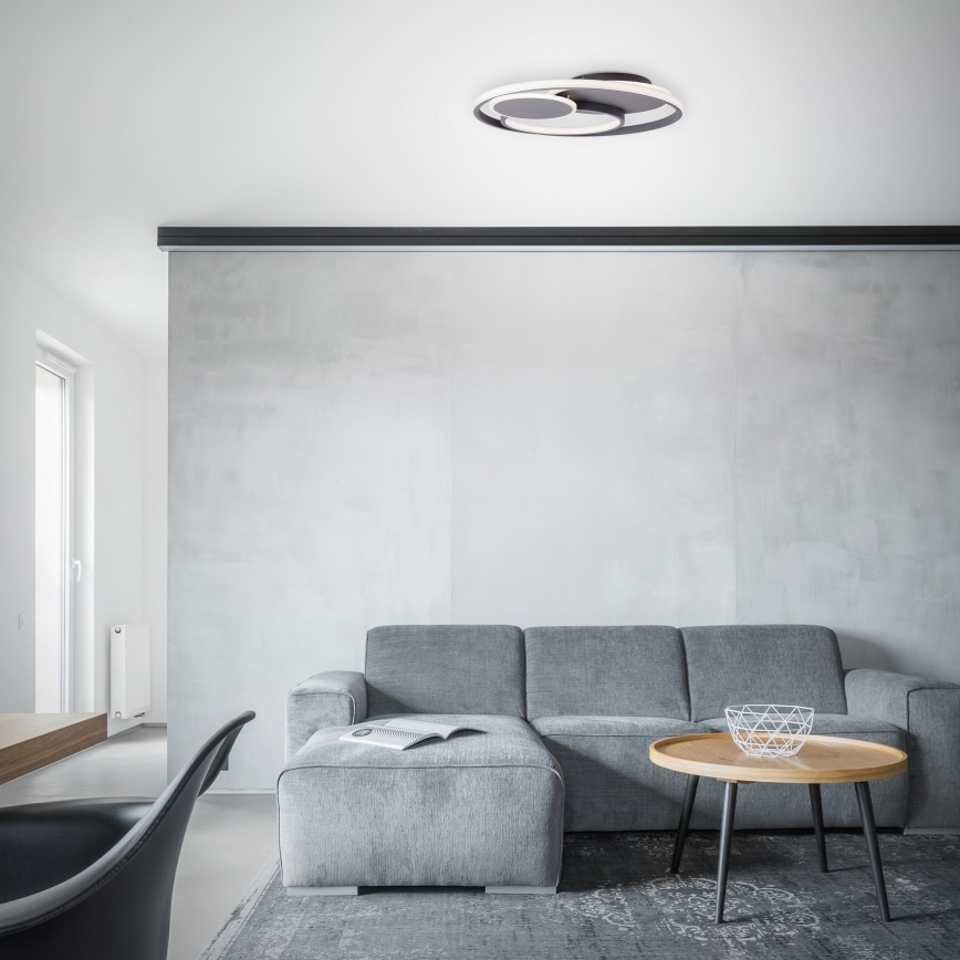 Brilliant - Plafoniera LED dimmerabile RUNDA LED/50W/230V 3000-6500K nero + telecomando
