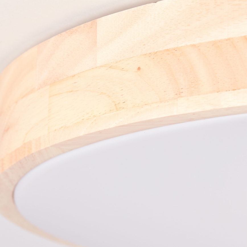 Brilliant - Plafoniera LED dimmerabile SLIMLINE LED/60W/230V 3000–6500K Ø 45 cm in legno di hevea + telecomando