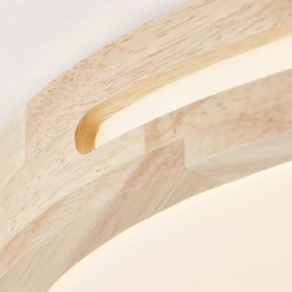 Brilliant - Plafoniera LED dimmerabile WOODBURY LED/24W/230V diametro 39 cm gomma fig - FSC certificato