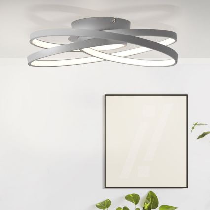 Brilliant - Plafoniera LED LABYRINTH LED/40W/230V diametro 39,5 cm grigio