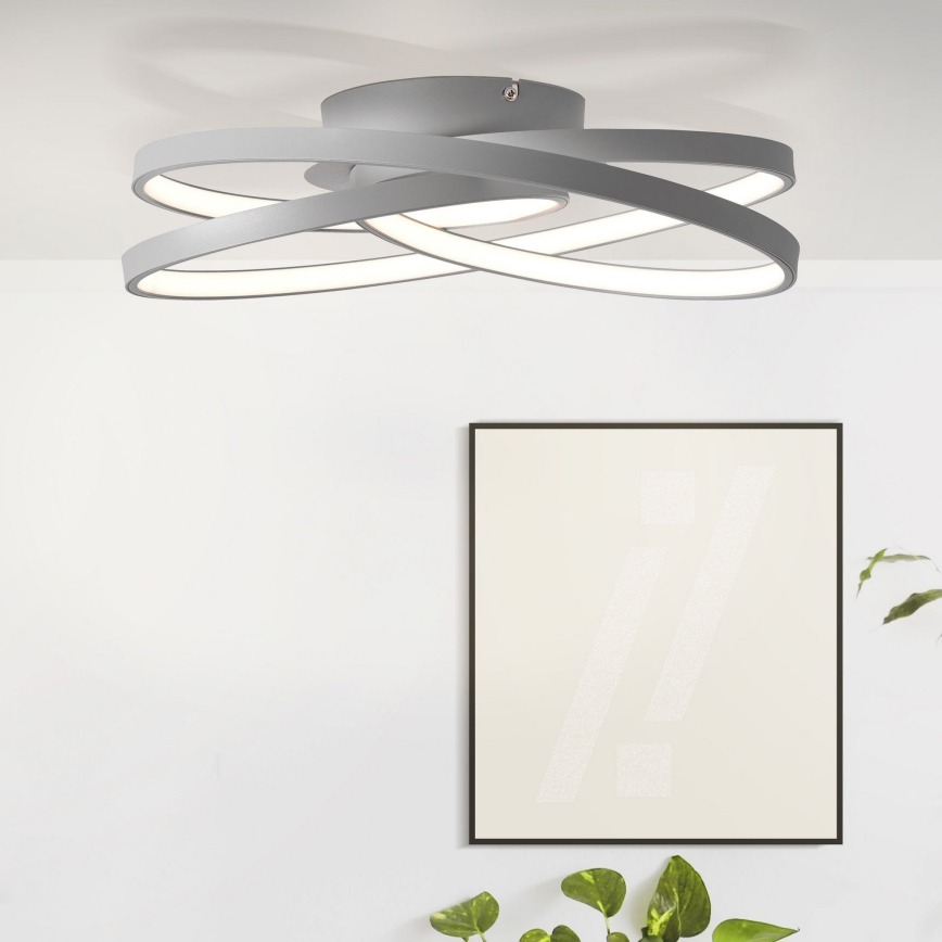 Brilliant - Plafoniera LED LABYRINTH LED/40W/230V diametro 39,5 cm grigio