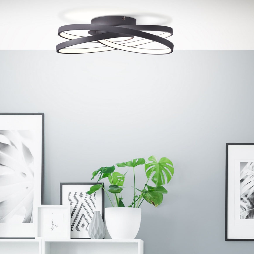 Brilliant - Plafoniera LED LABYRINTH LED/40W/230V diametro 39,5 cm nero