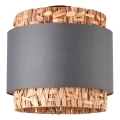 Brilliant - Plafoniera WATERLILLY 2xE27/60W/230V diametro 35 cm grigio