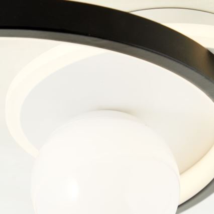 Brilliant - Plafonnier à intensité variable ATLANTA LED/24W/230V noir/blanc
