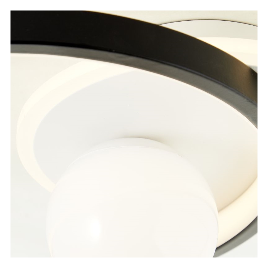 Brilliant - Plafonnier à intensité variable ATLANTA LED/24W/230V noir/blanc