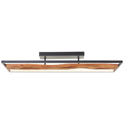 Brilliant - Plafonnier à intensité variable CHAUMONT LED/48W/230V figuier caoutchouc - FSC certifié