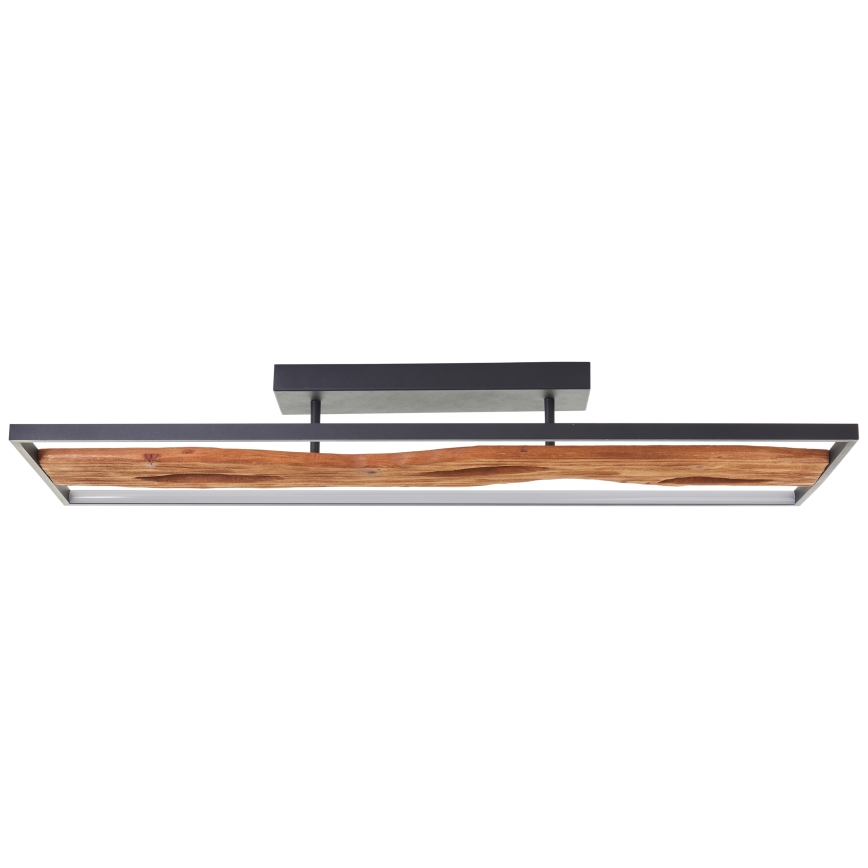Brilliant - Plafonnier à intensité variable CHAUMONT LED/48W/230V figuier caoutchouc - FSC certifié