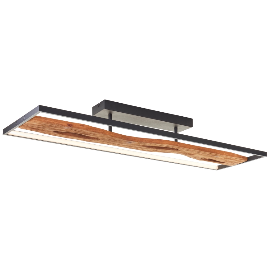 Brilliant - Plafonnier à intensité variable CHAUMONT LED/48W/230V figuier caoutchouc - FSC certifié