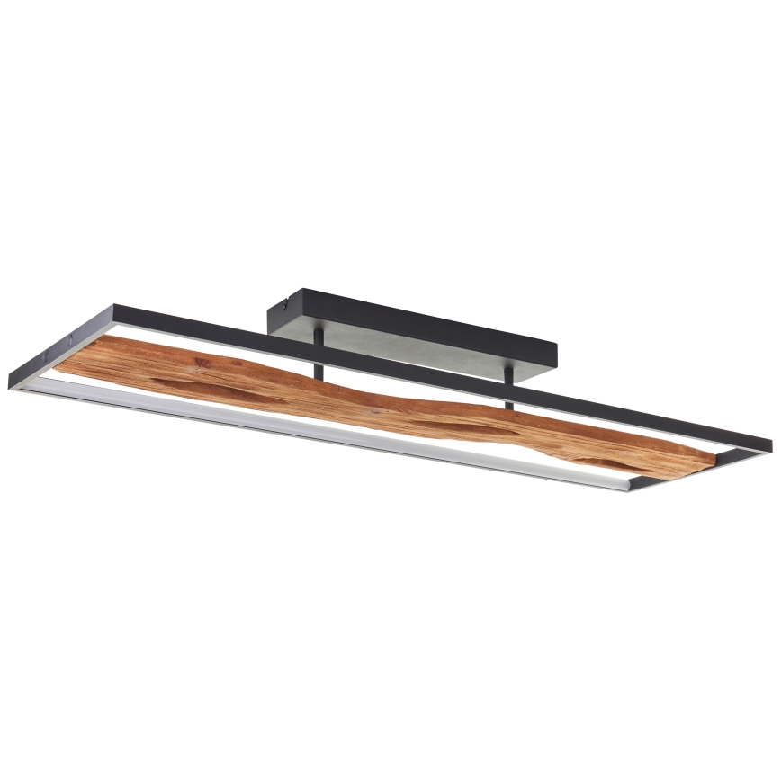 Brilliant - Plafonnier à intensité variable CHAUMONT LED/48W/230V figuier caoutchouc - FSC certifié