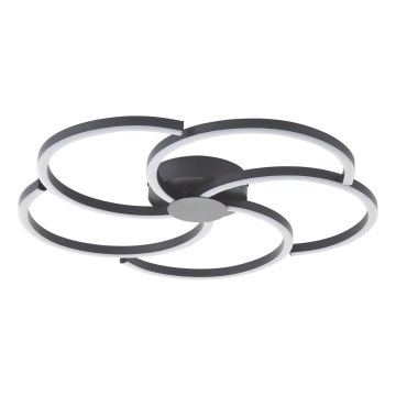 Brilliant - Plafonnier à intensité variable FICO LED/32W/230V d. 57 cm noir