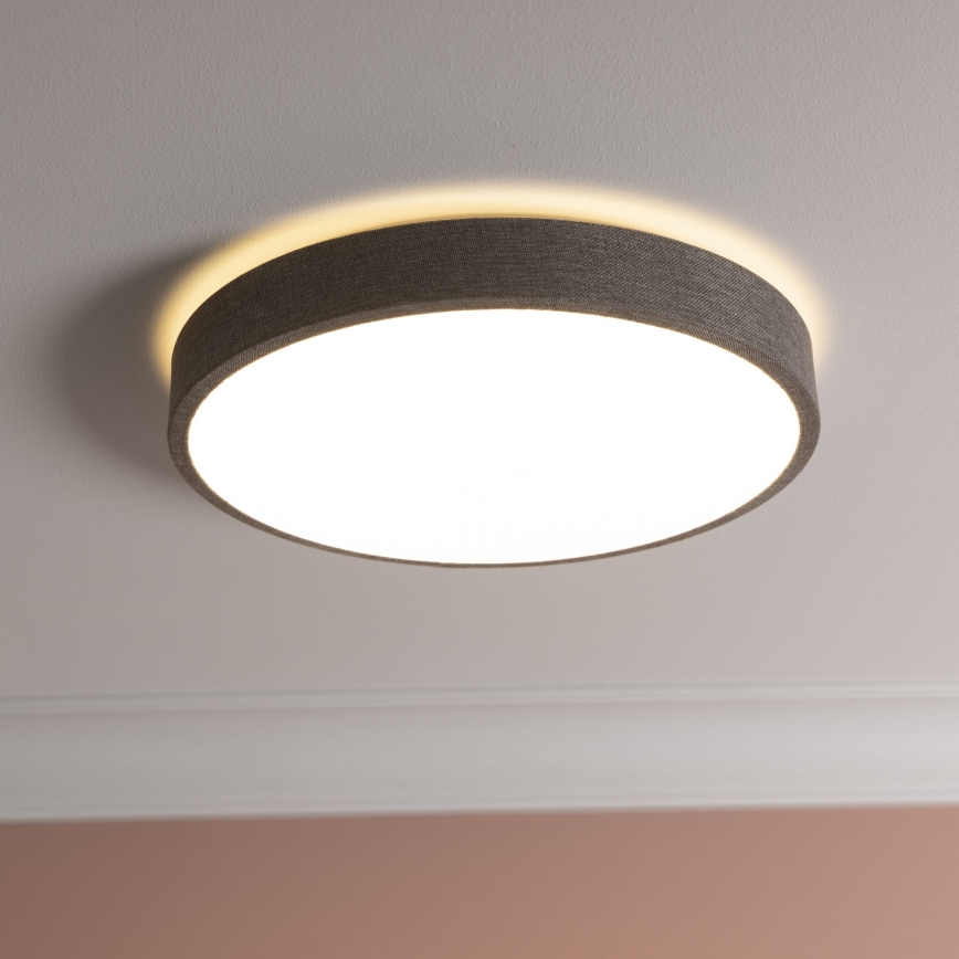 Brilliant - Plafonnier à intensité variable FILIZ LED/24W/230V d. 38,5 cm gris