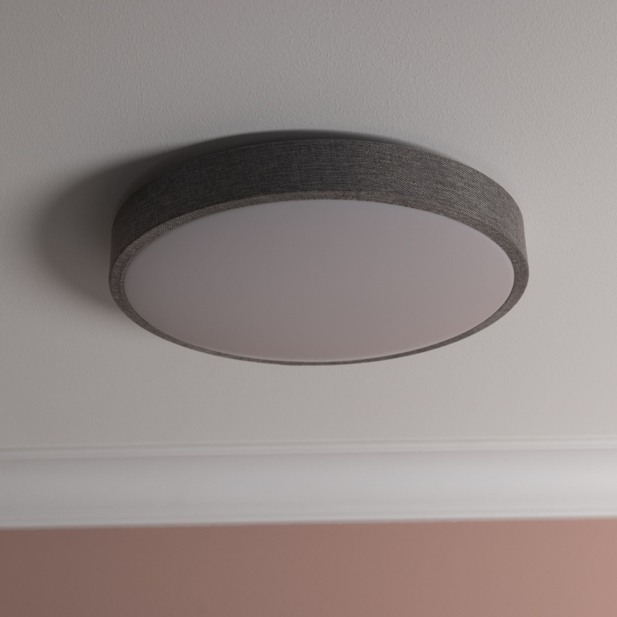 Brilliant - Plafonnier à intensité variable FILIZ LED/24W/230V d. 38,5 cm gris