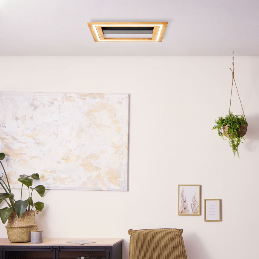 Brilliant - Plafonnier à intensité variable RHEA LED/24W/230V 3000K 45x45 cm - FSC certifié