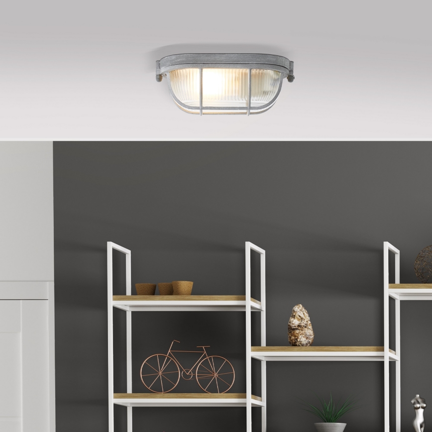 Brilliant - Plafonnier BOBBI 1xE27/40W/230V gris