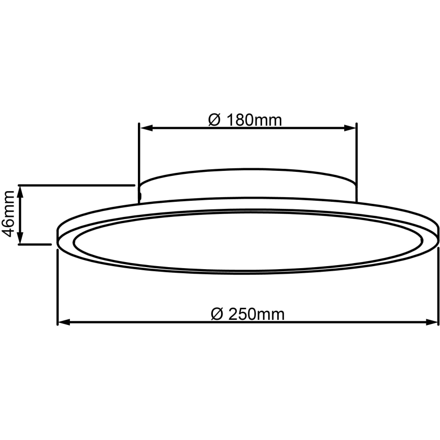 Brilliant - Plafonnier LED BUFFI LED/13W/230V d. 25 cm 2700K