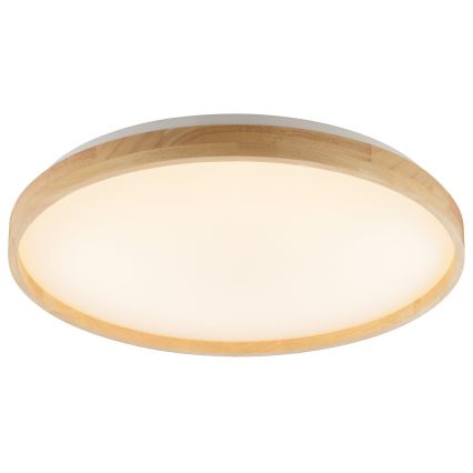Brilliant - Plafonnier LED dimmable ALSON LED/21W/230V 3000-6500K Ø 49,5 cm bois d'hévéa + télécommande