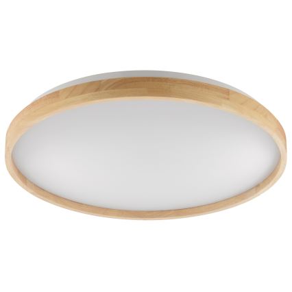 Brilliant - Plafonnier LED dimmable ALSON LED/21W/230V 3000-6500K Ø 49,5 cm bois d'hévéa + télécommande