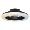 Brilliant - Plafonnier LED dimmable avec ventilateur MONTERO LED/20W/230V 2700-6500K Ø 42 cm noir + télécommande