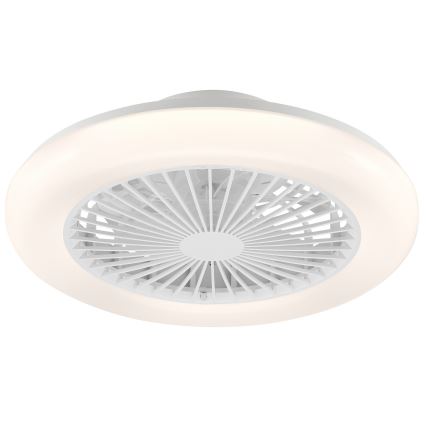 Brilliant - Plafonnier LED dimmable avec ventilateur MONTERO LED/20W/230V 2700-6500K Ø 42 cm blanc + télécommande