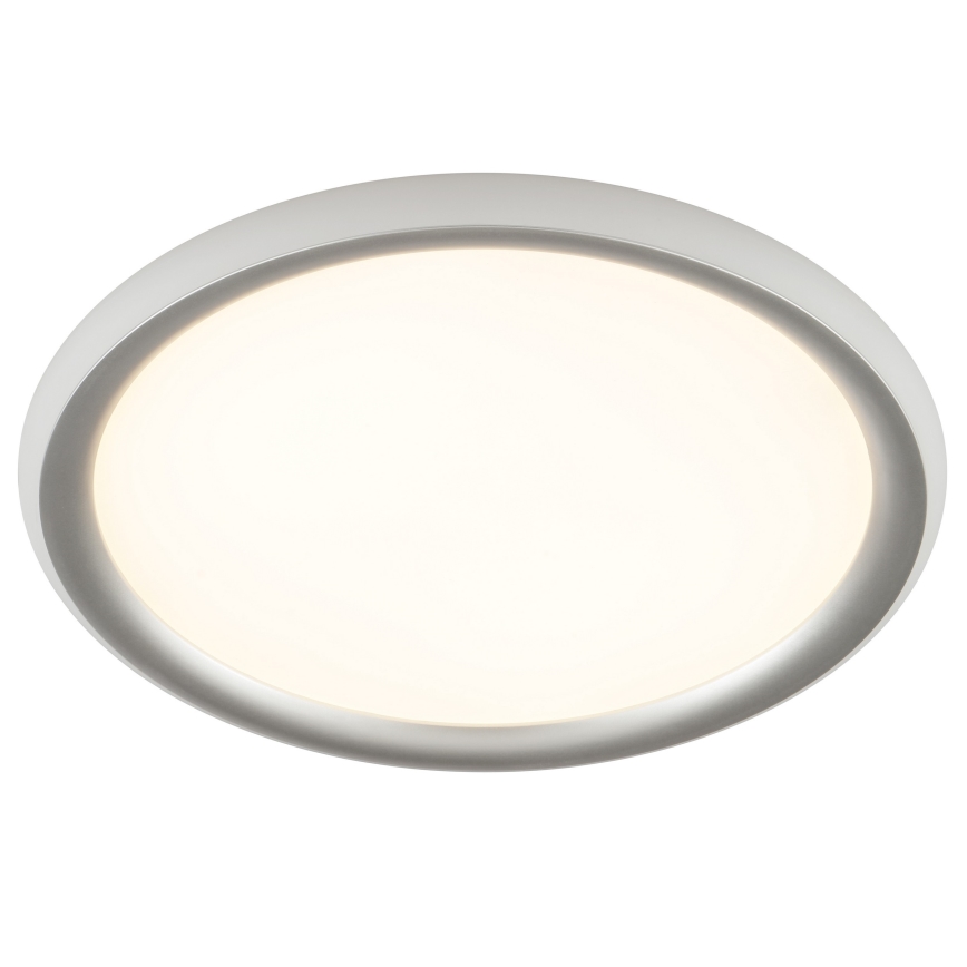 Brilliant - Plafonnier LED dimmable CARLOZ LED/16W/230V Ø 30 cm blanc/ gris