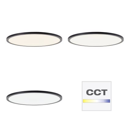 Brilliant - Luminaire de plafond LED dimmable TUCO LED/33W/230V 3000-6500K diam. 50 cm noir + télécommande