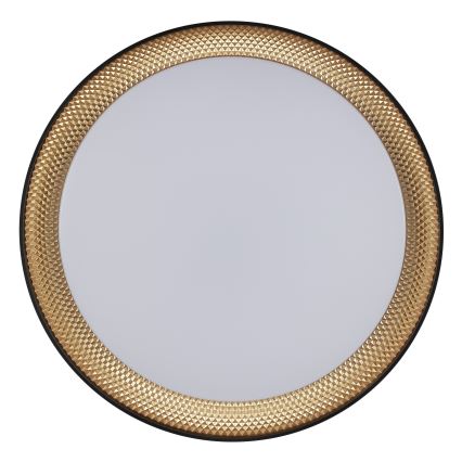 Brilliant - Plafonnier LED dimmable WALDO LED/24W/230V 3000-6500K Ø 38,5 cm noir/doré + télécommande