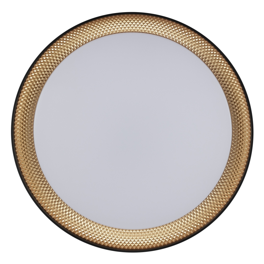 Brilliant - Plafonnier LED dimmable WALDO LED/24W/230V 3000-6500K Ø 38,5 cm noir/doré + télécommande