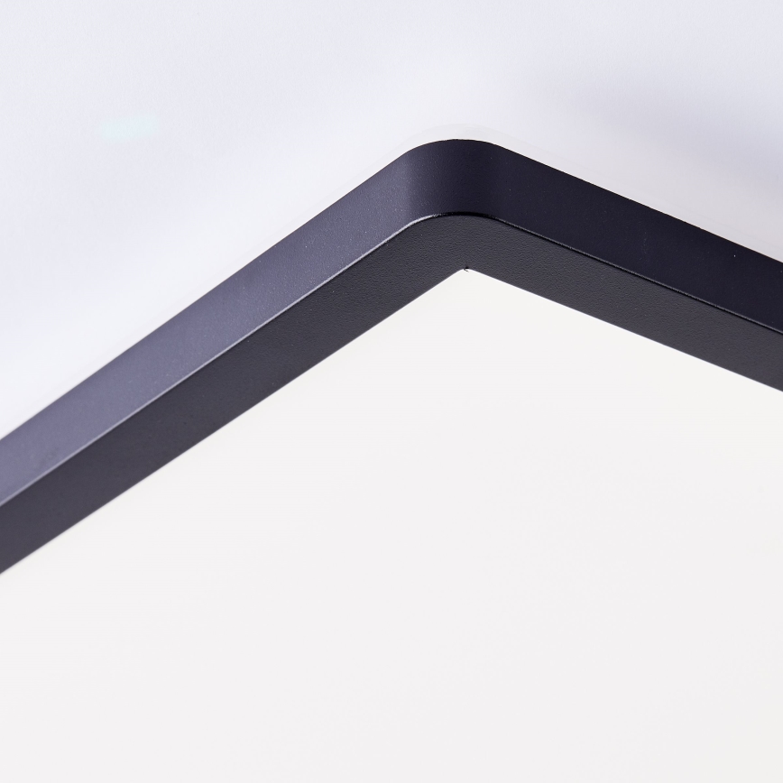 Brilliant - Plafonnier LED MILTON LED/18W/230V 29,3x29,3 cm noir