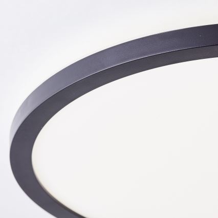 Brilliant - Plafonnier LED MILTON LED/18W/230V Ø 29,3 cm noir