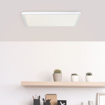 Brilliant - Plafonnier LED MILTON LED/24W/230V 42x42 cm blanc