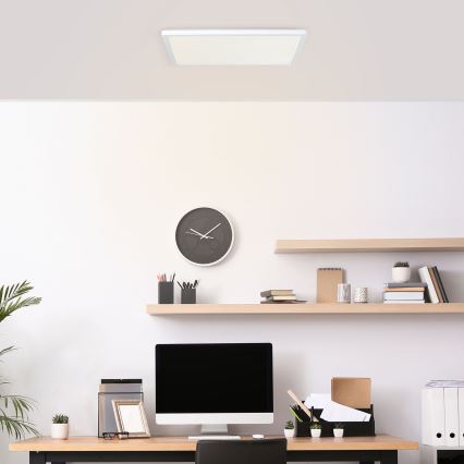 Brilliant - Plafonnier LED MILTON LED/24W/230V 42x42 cm blanc