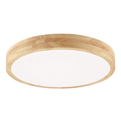 Brilliant - Plafonnier LED pour salle de bains MOREEN LED/18W/230V 2700/4000/6500K Ø 34 cm IP44 en hévéa